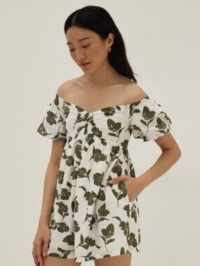 Love Bonito - Shanti Off Shoulder Romper NWT